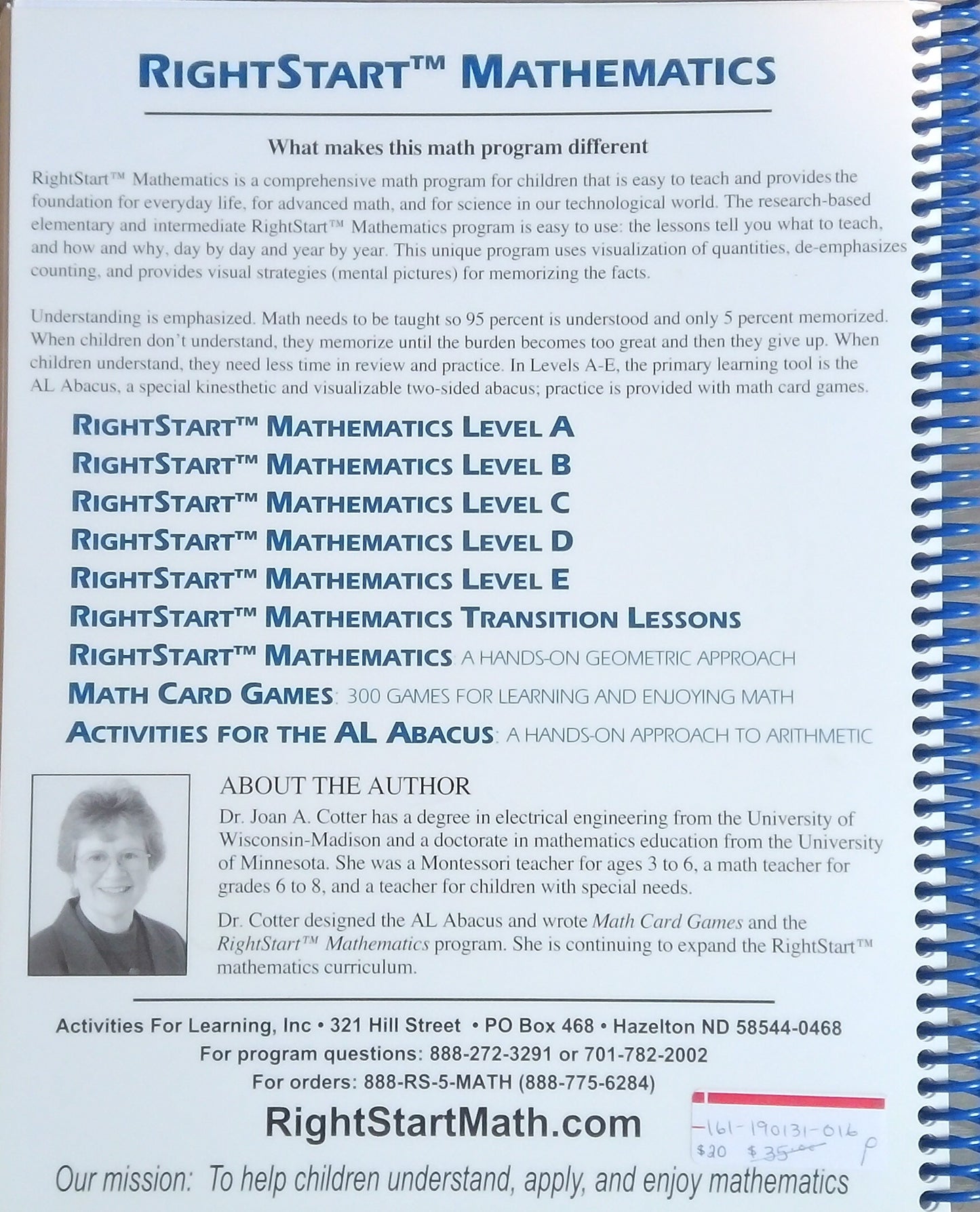 RightStart Mathematics Level B Lessons