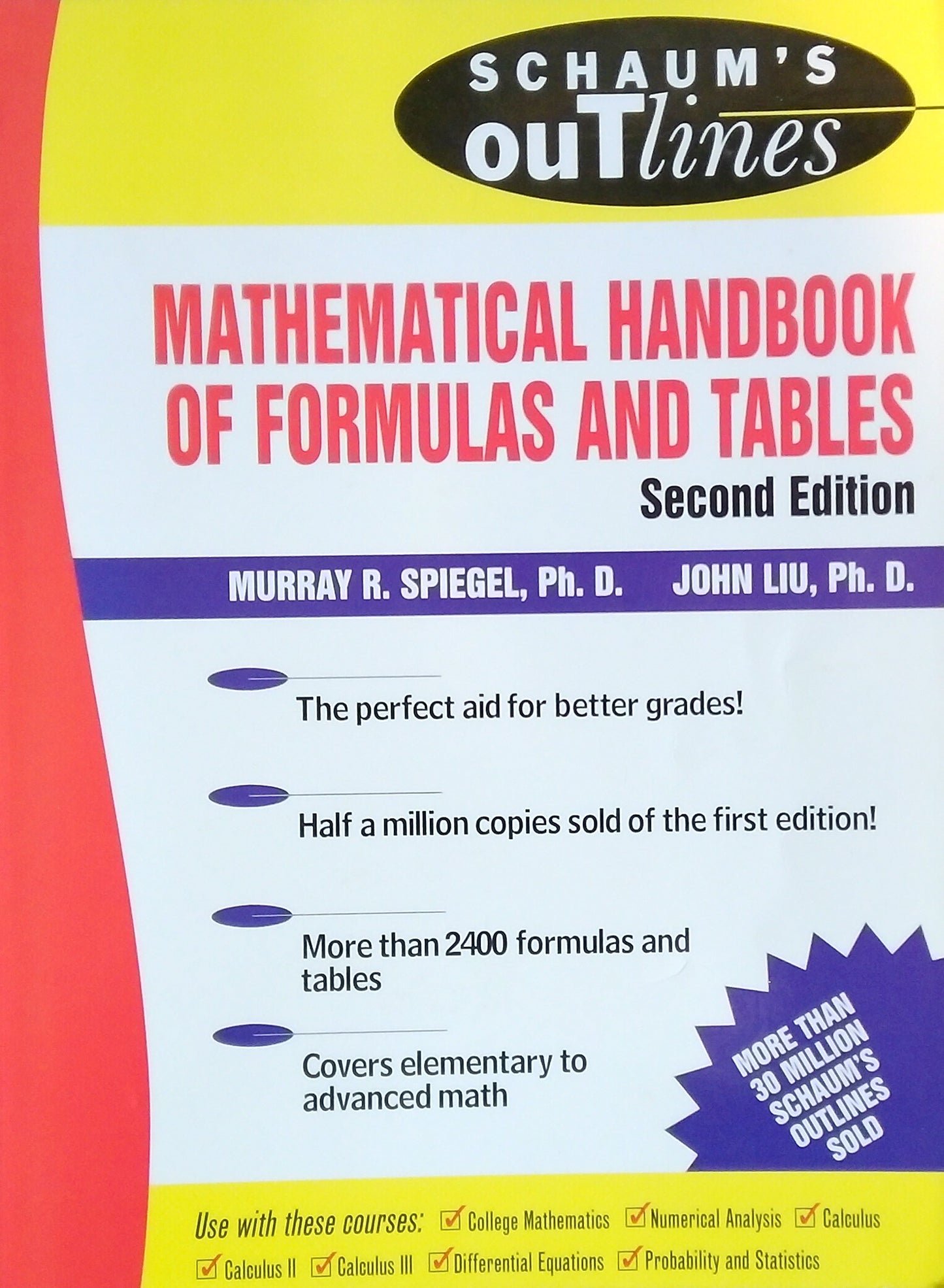 Schaum's Outlines: Mathematical Handbook of Formulas and Tables