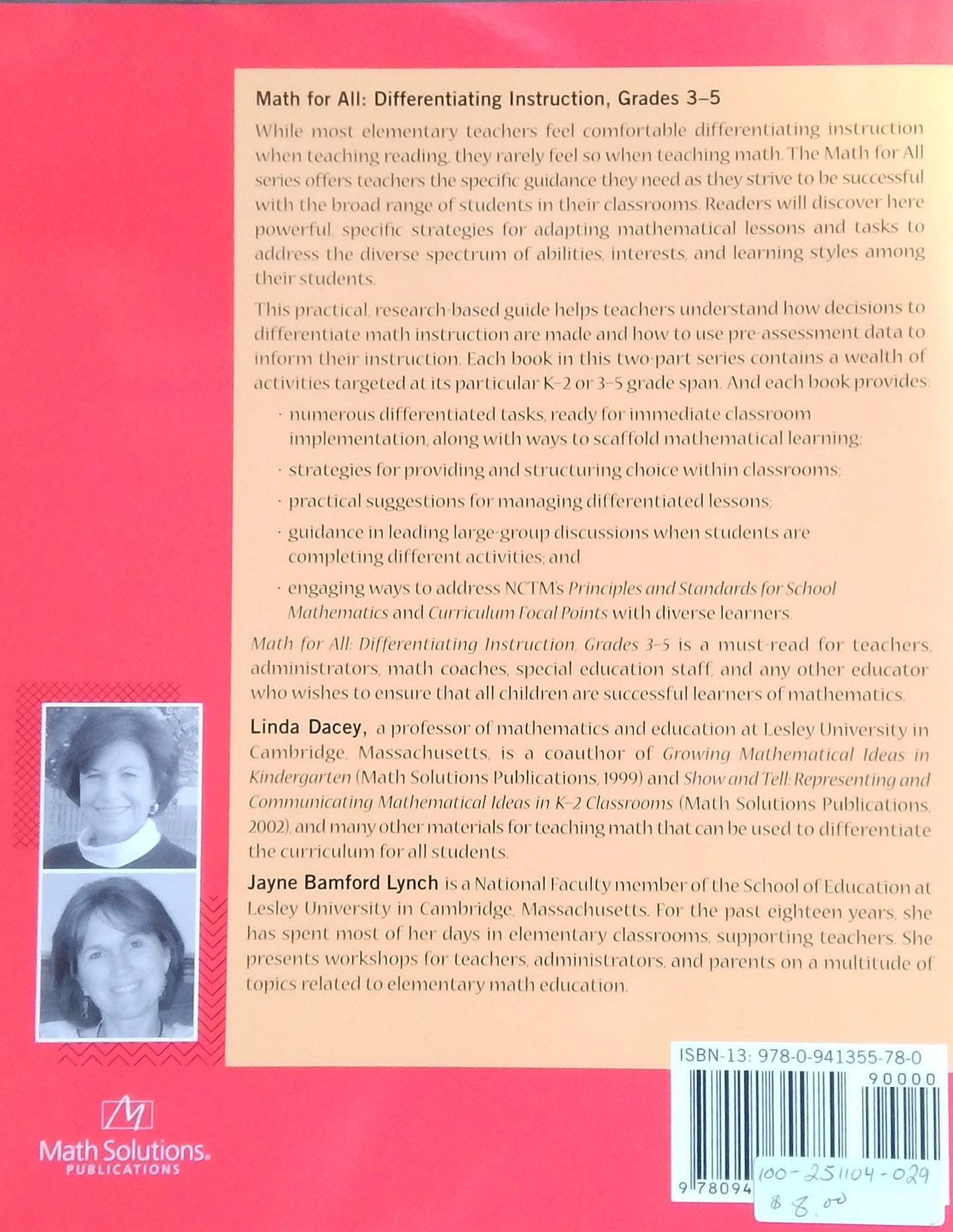 Math For All: Differentiating Instruction