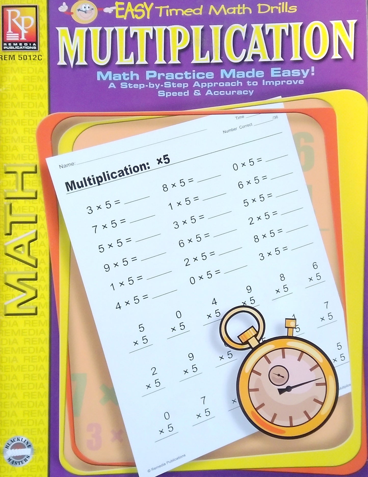 Easy Times Math Drills: Multiplication