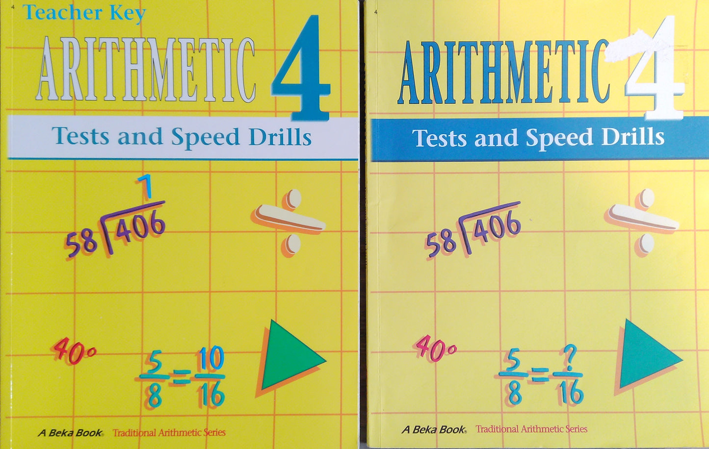 Abeka Arithmetic 4 Tests/Speed Drills Bundle