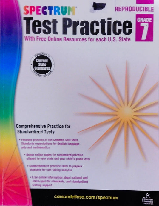 Spectrum Test Practice - Grade 7