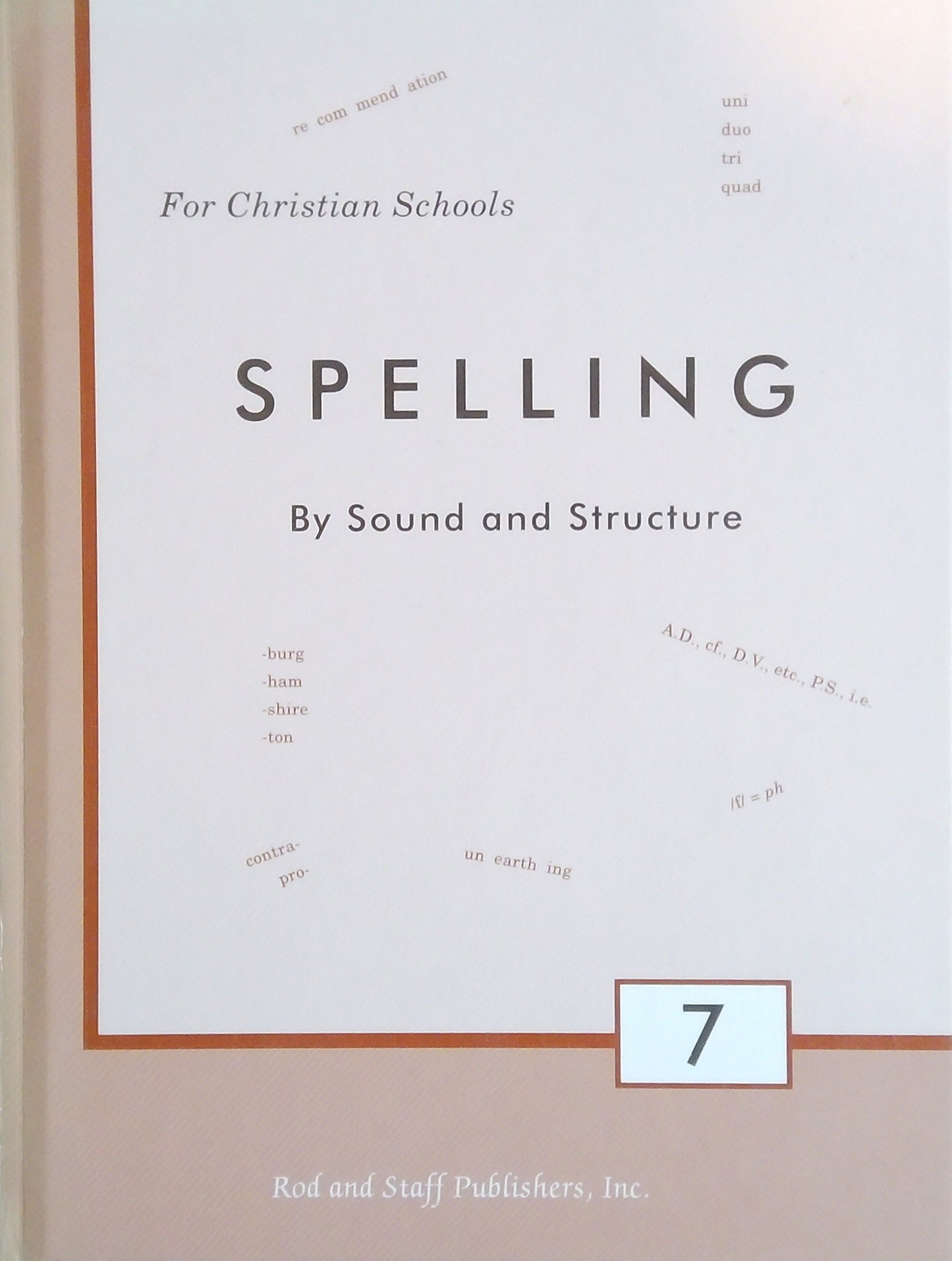 Spelling By Sound And Structure 7