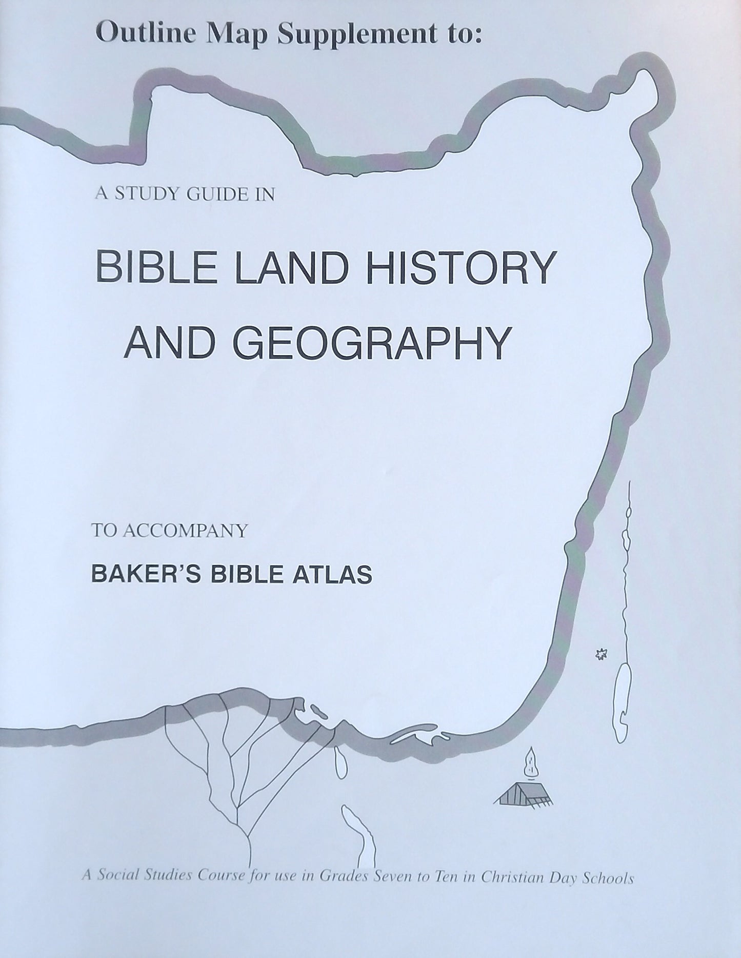Bible Land History And Geography Outline Map Supplement