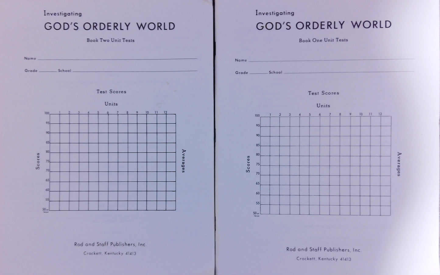 Investigating God's Orderly World: Tests Bundle