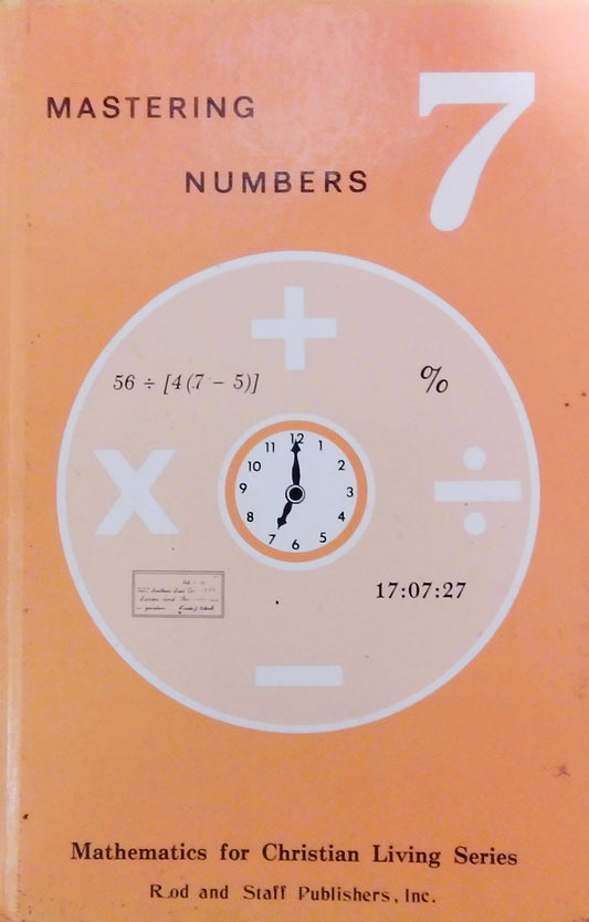 Mastering Numbers 7: Student Textbook