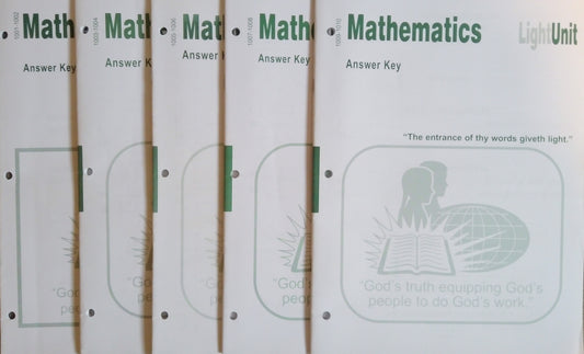 CLE Mathematics 1000 Answer Key Bundle