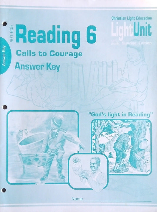 Reading 6 Answer Key - L.U. 601-605