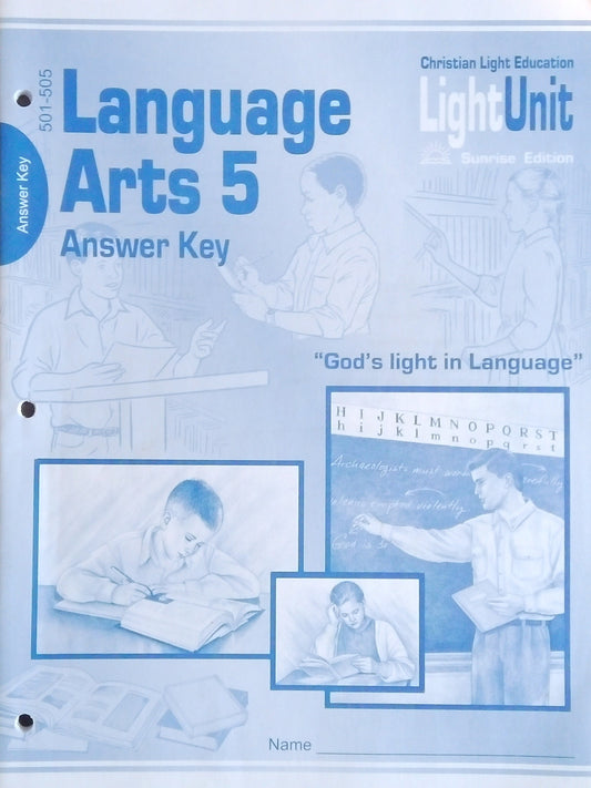 CLE Language Arts 5 Answer Key: L.U. 501-505