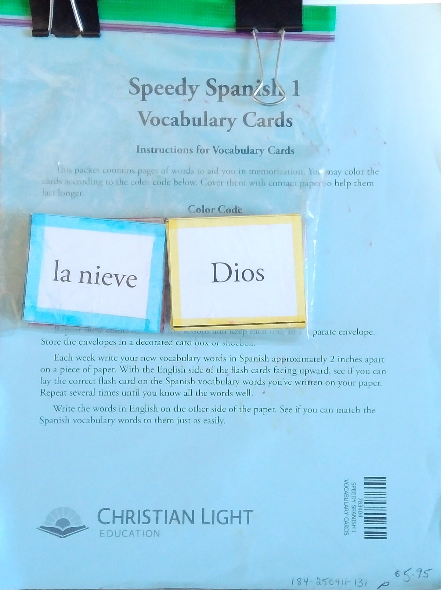 Speedy Spanish Flashcards