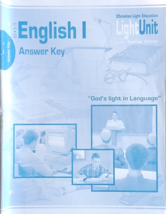 CLE English 1 Answer Key: L.U. 1-5