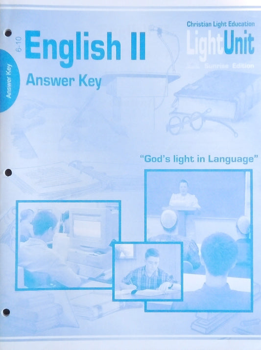 CLE English II Answer Key: L.U. 6-10
