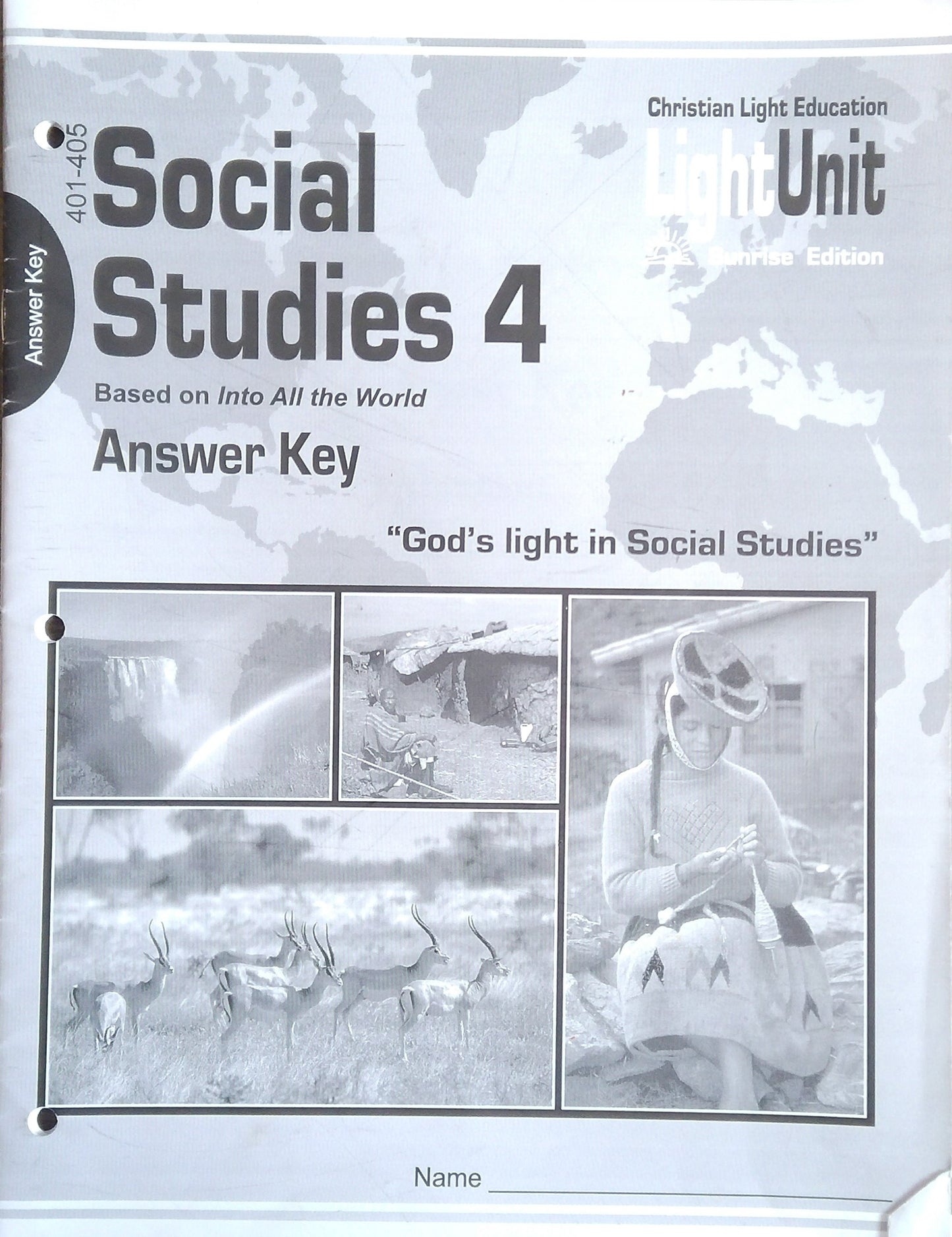 CLE Social Studies 4 L.U. 401-405 Answer Key