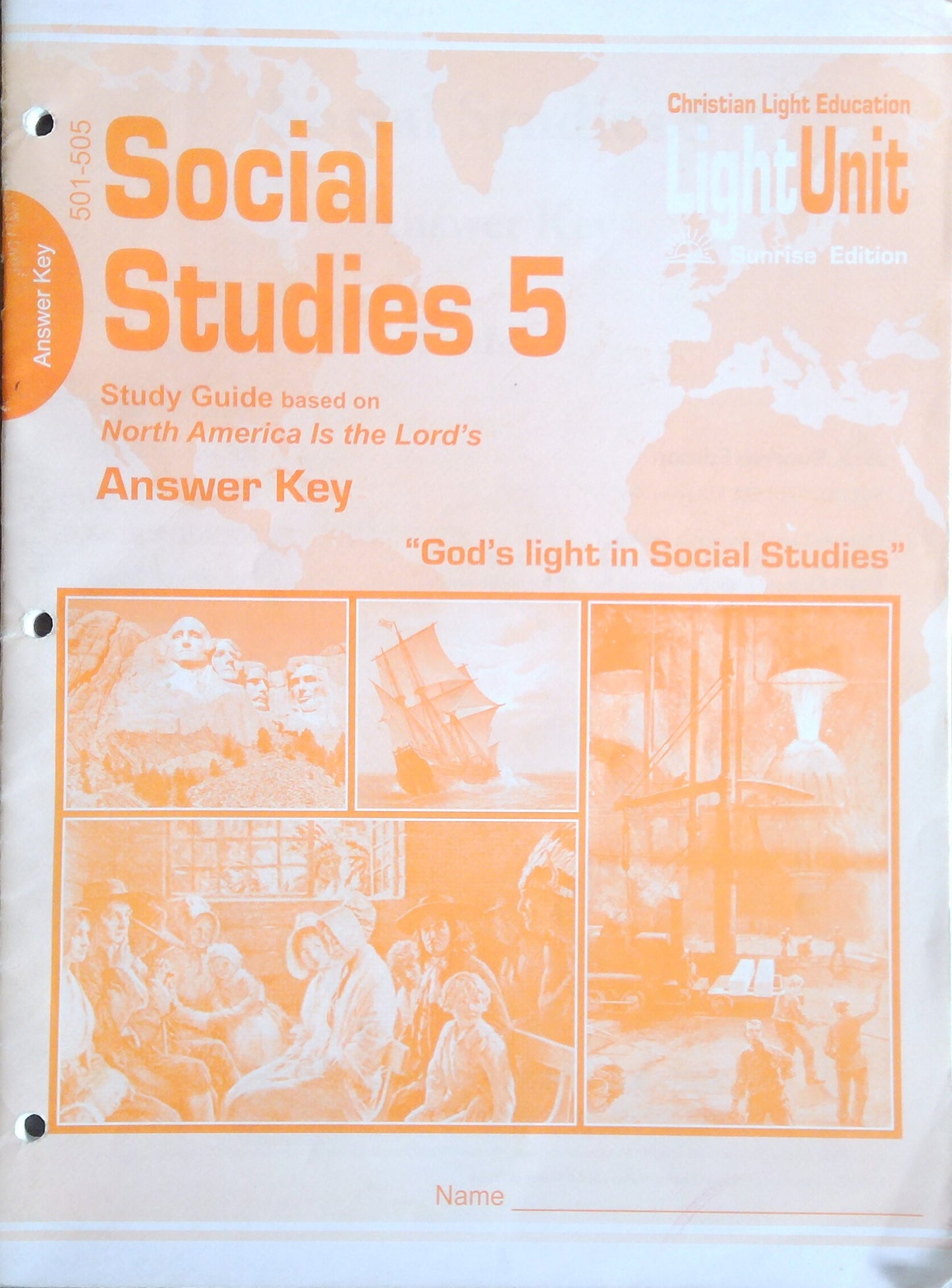 CLE Social Studies L.U. 501-505 Answer Key