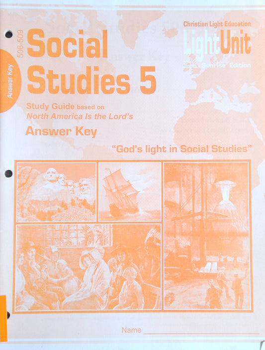 CLE Social Studies L.U. 506-509 Answer Key