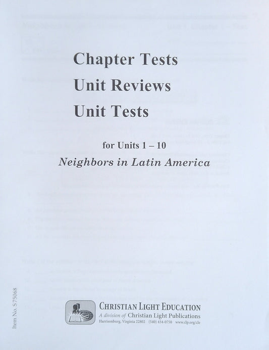 CLE Social Studies 6 Tests/Reviews