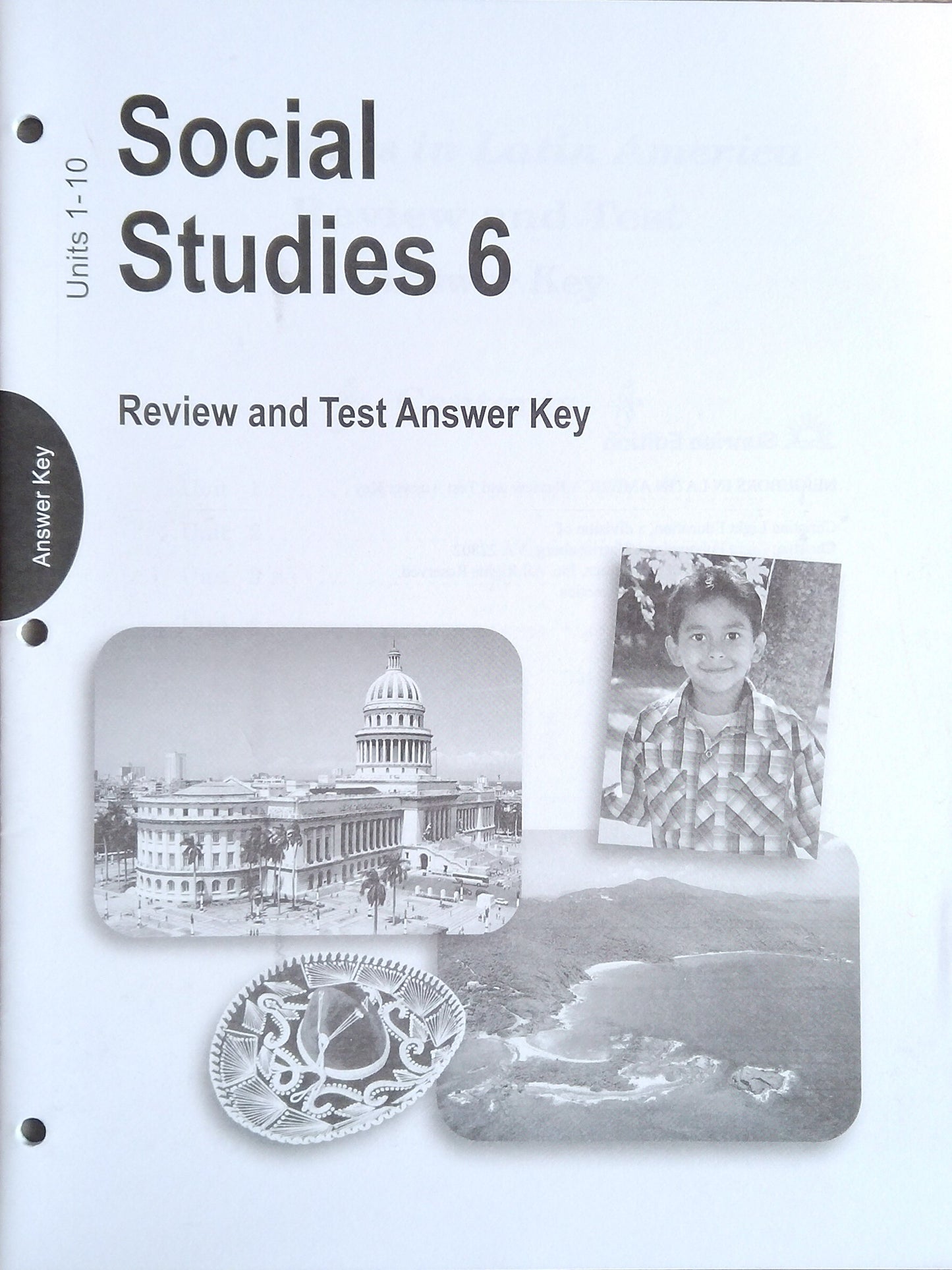 CLE Social Studies 6 Review/Test Answer Key - Units 1-10