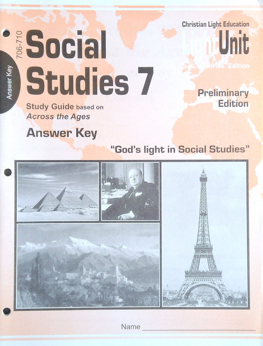 CLE Social Studies Answer Key - L.U. 706-710