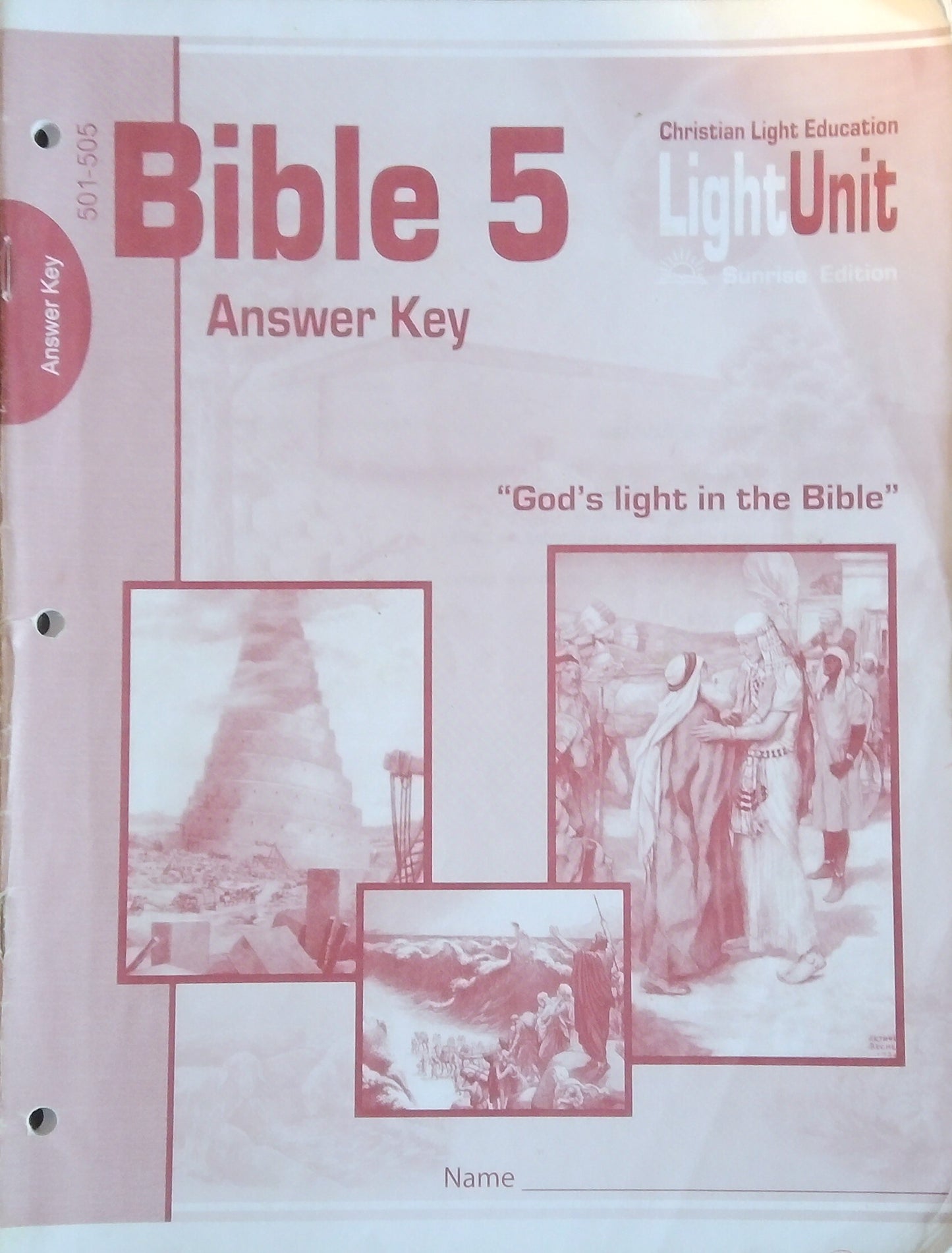 CLE Bible 5 Answer Key