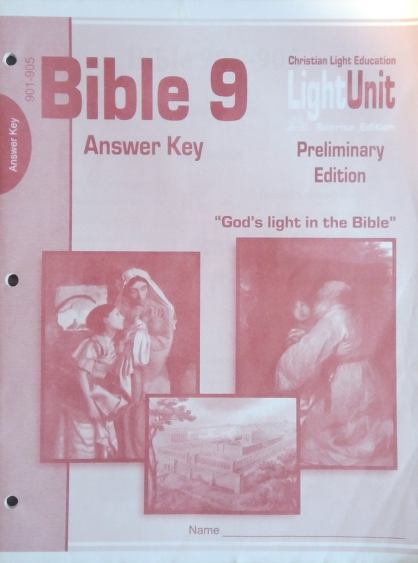 CLE Bible 9 Answer Key - L.U. 901-905
