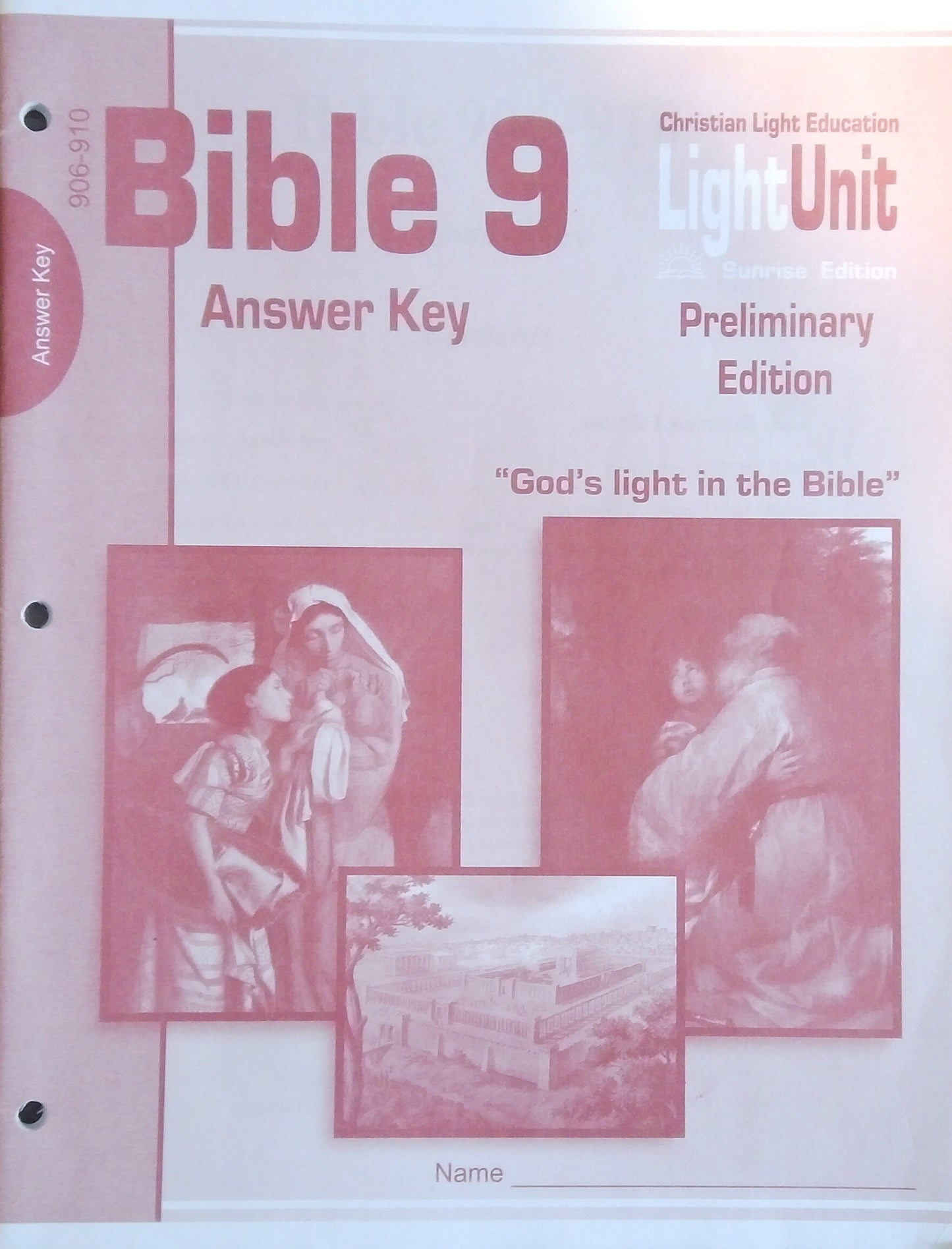 CLE Bible 9 Answer Key - L.U. 906-910