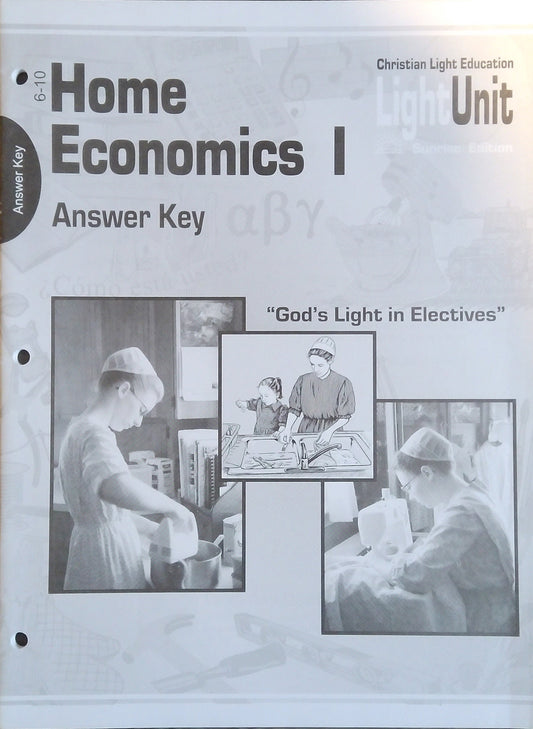 CLE Home Economics 1 Answer Key - L.U. 6-10