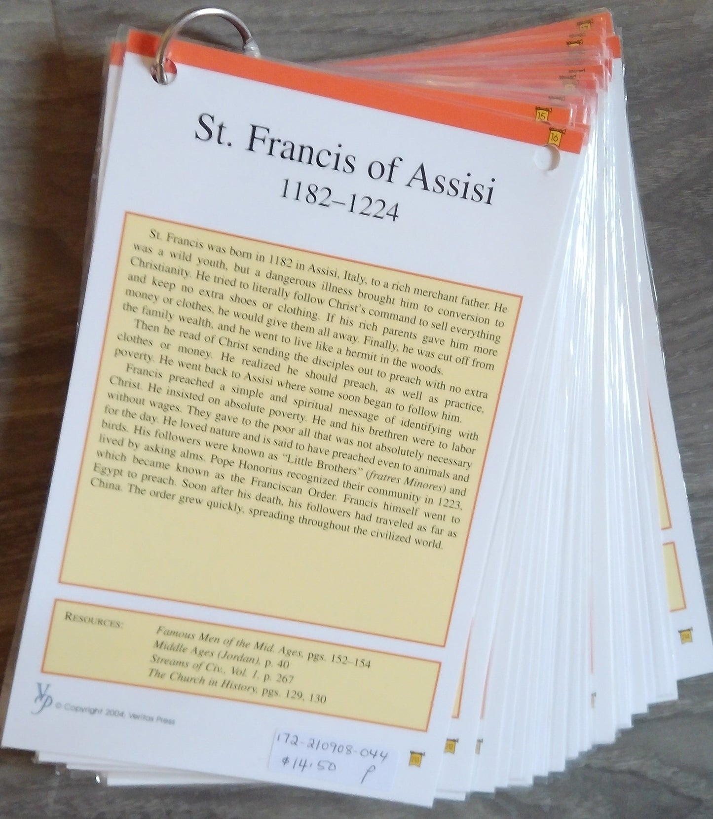 Middle Ages, Renaissance & Reformation - History Cards