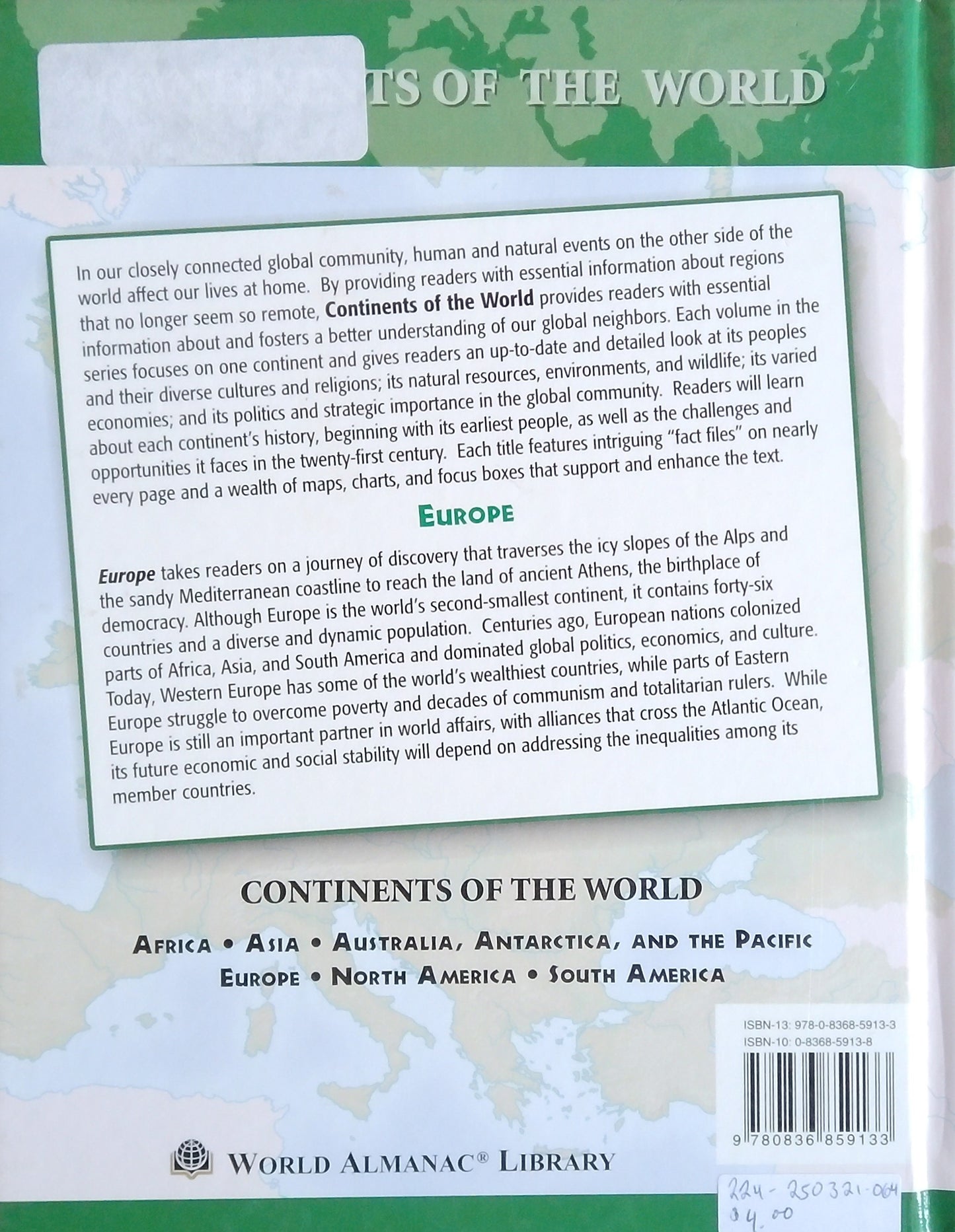 Continents Of The World: Europe
