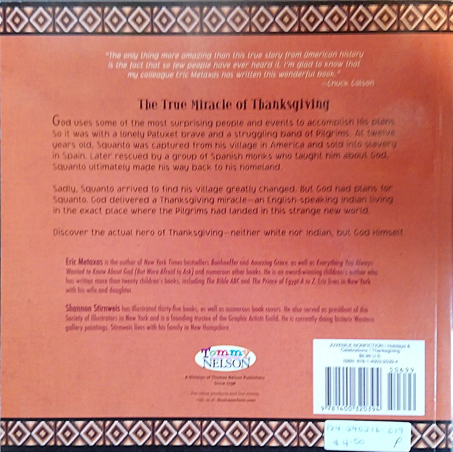 Squanto And The Miracle Of Thanksgiving