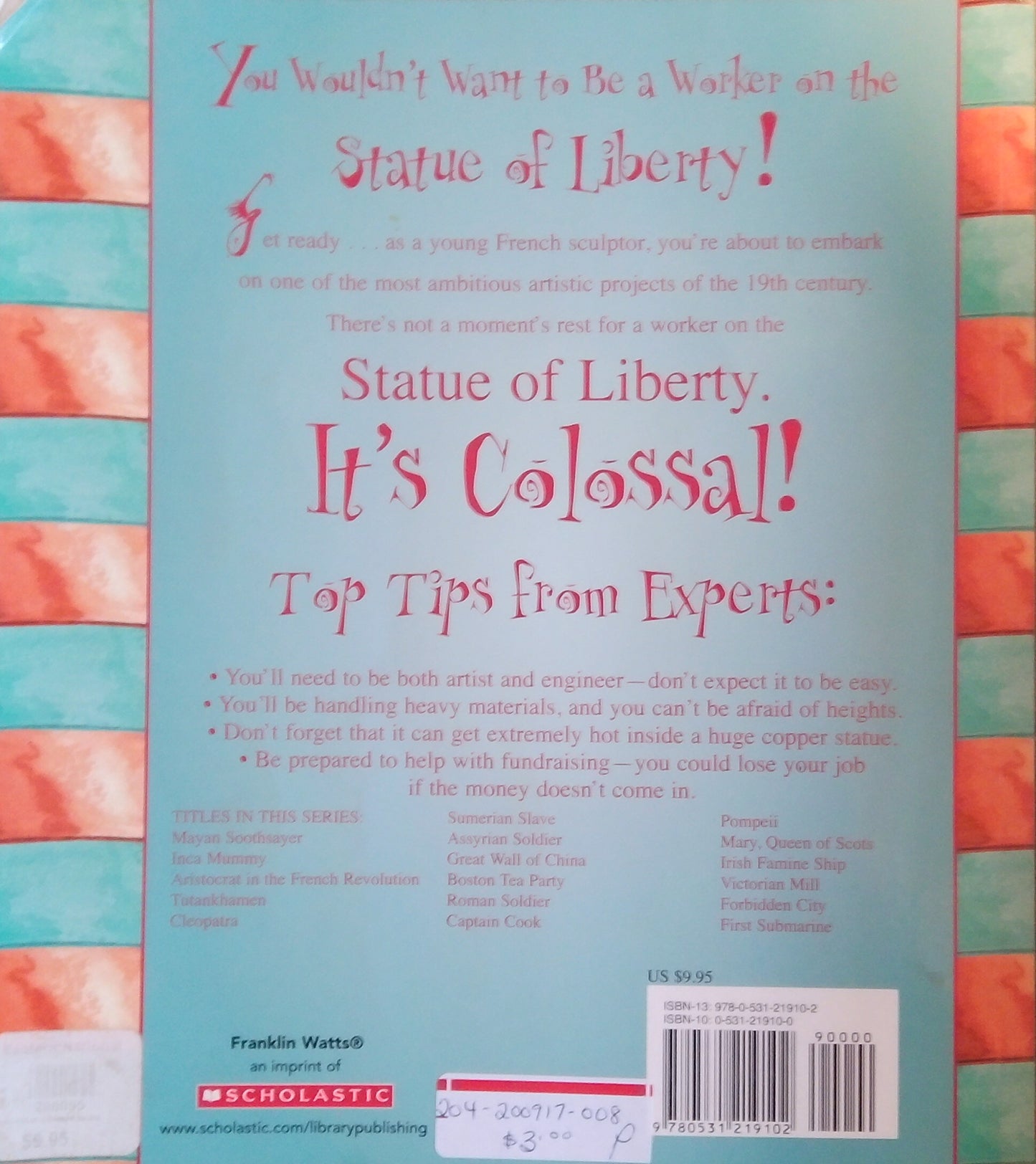You Wouldn't Want To Be A Worker On The Statue Of Liberty!