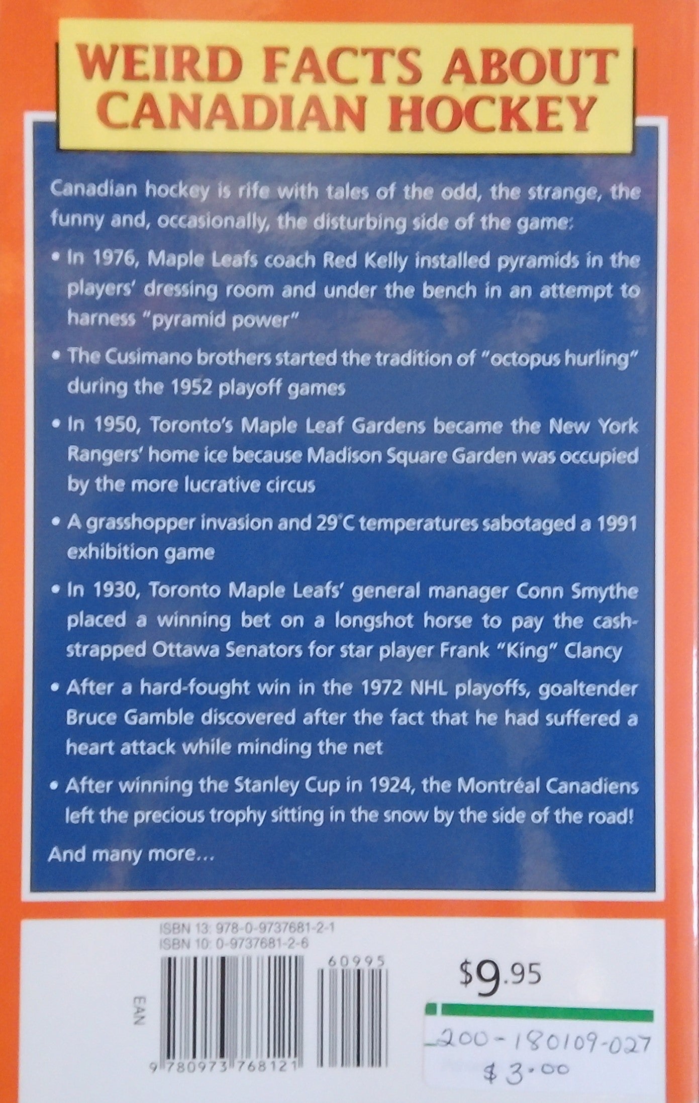 Weird Facts About Canadian Hockey