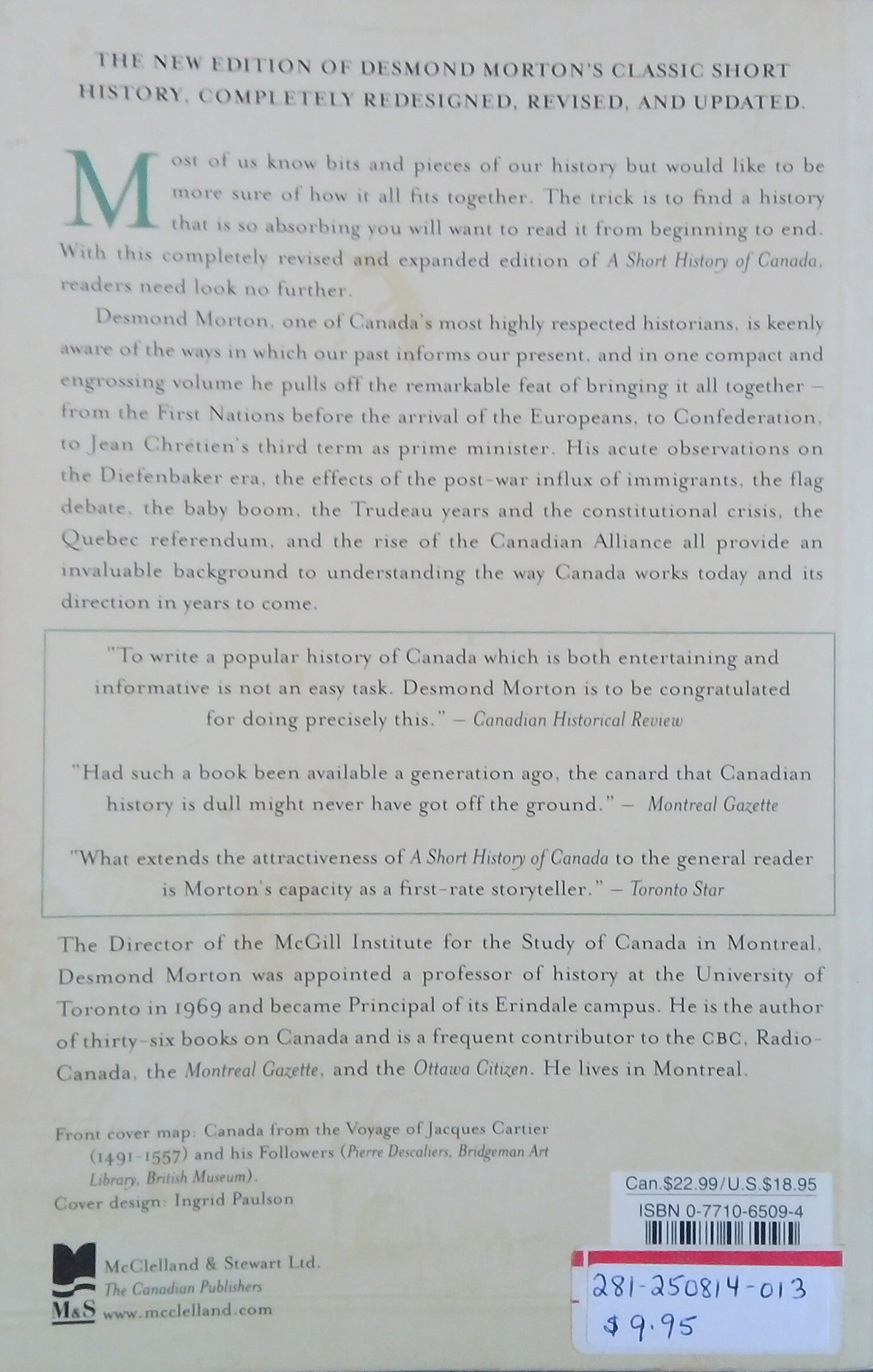A Short History Of Canada