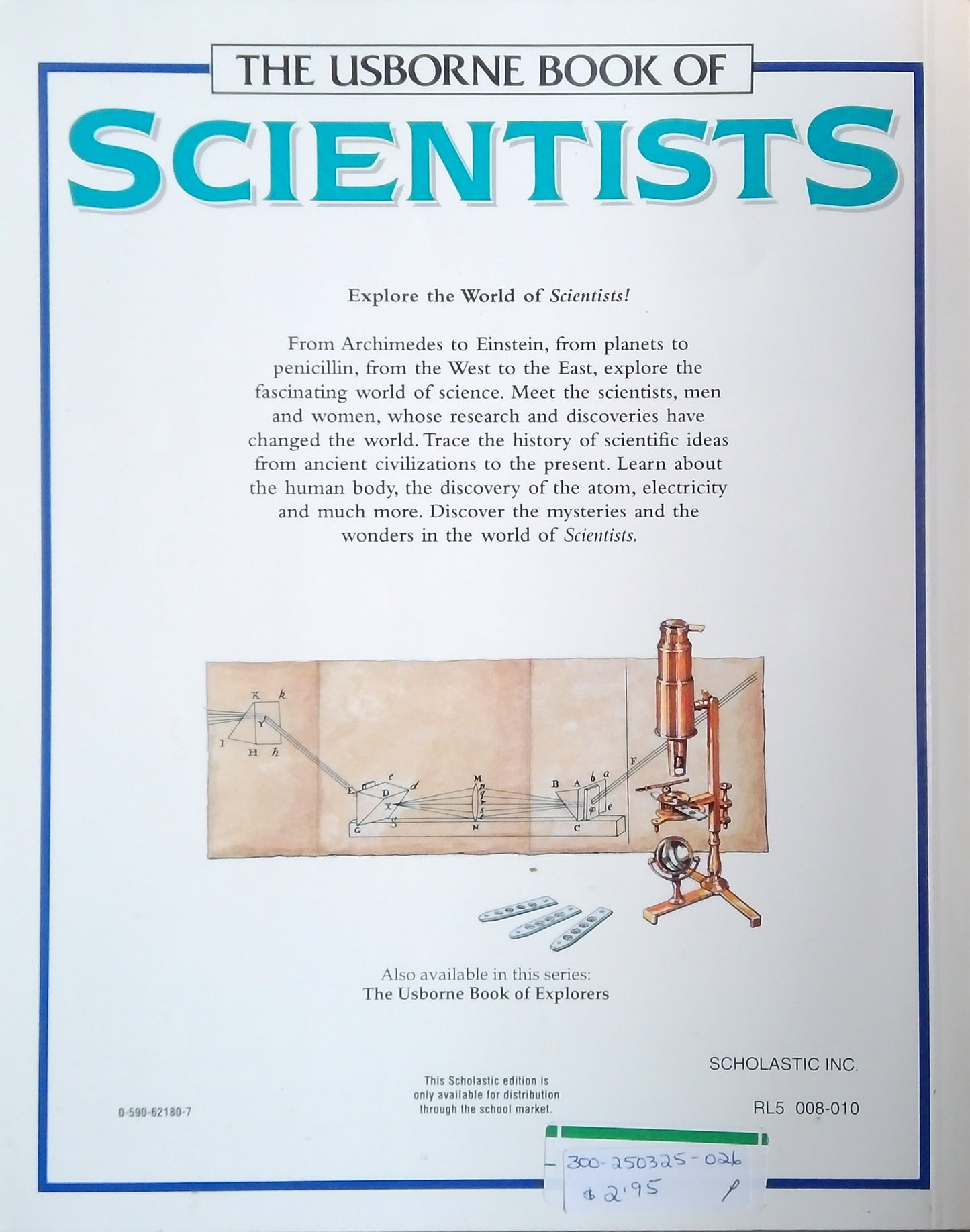 The Usborne Book Of Scientists