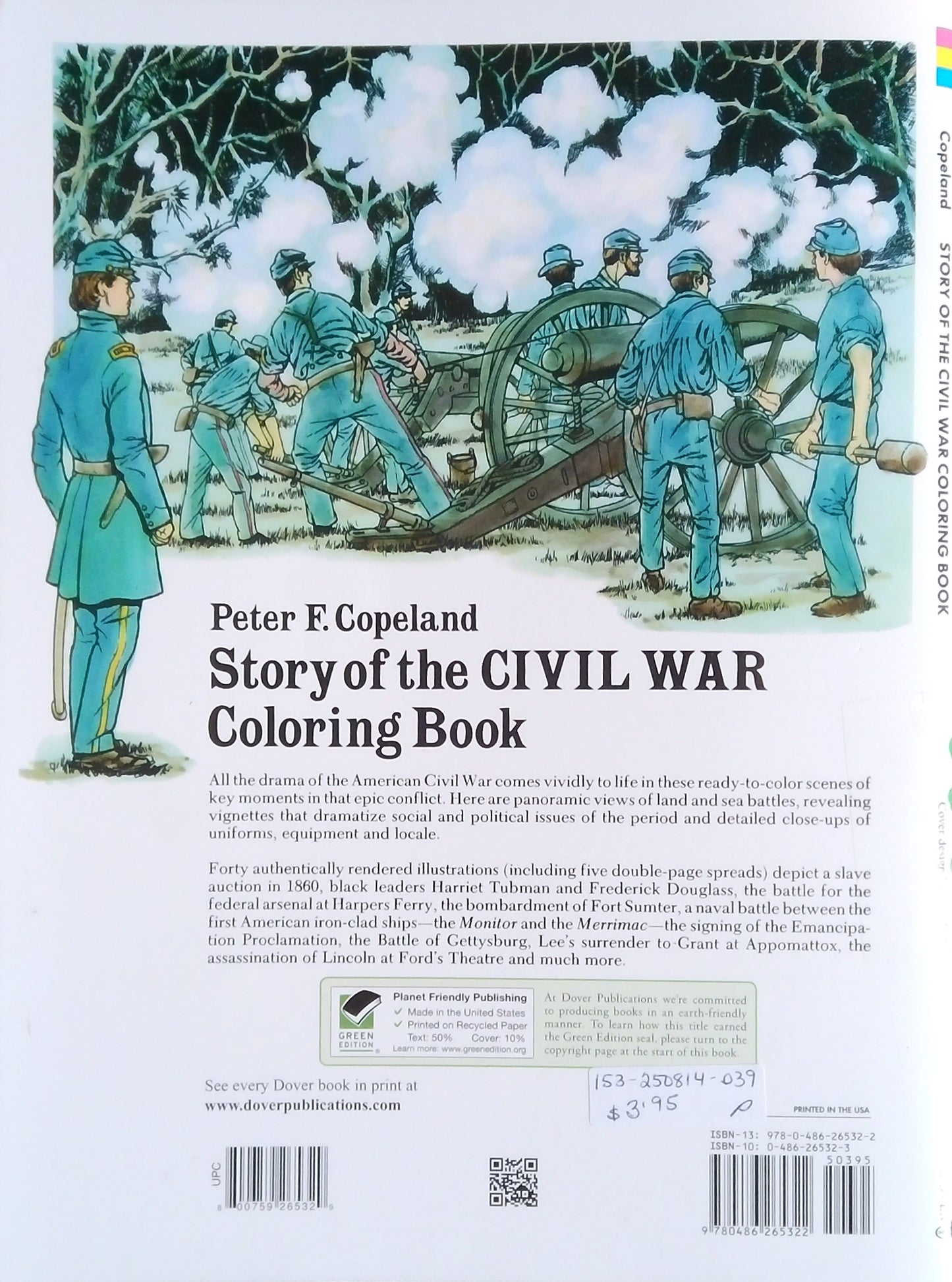 Story Of The Civil War Coloring Book