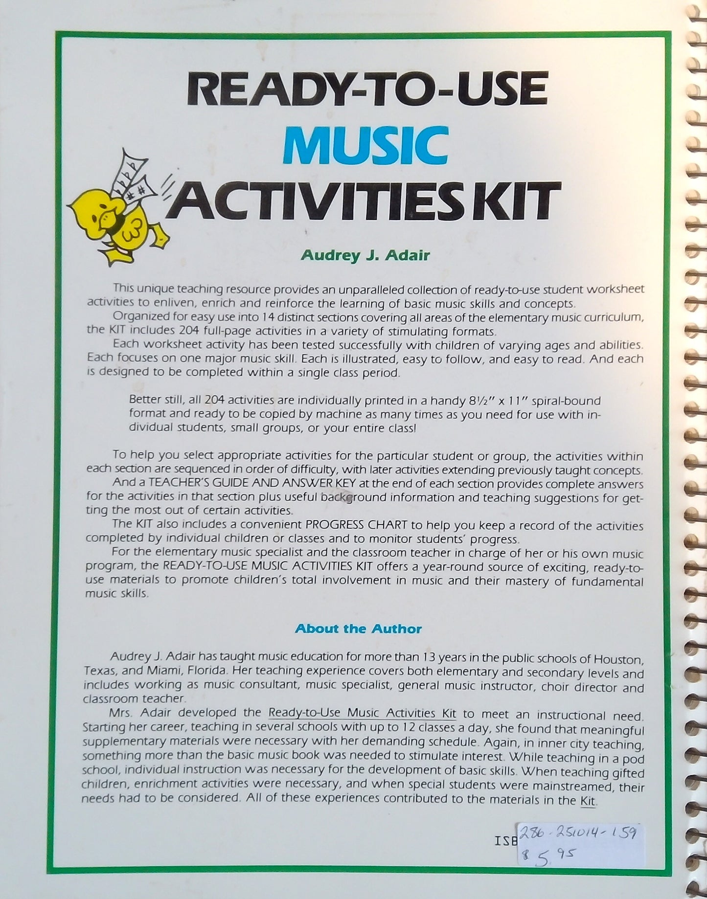 Ready-To-Use Music Activities Kit