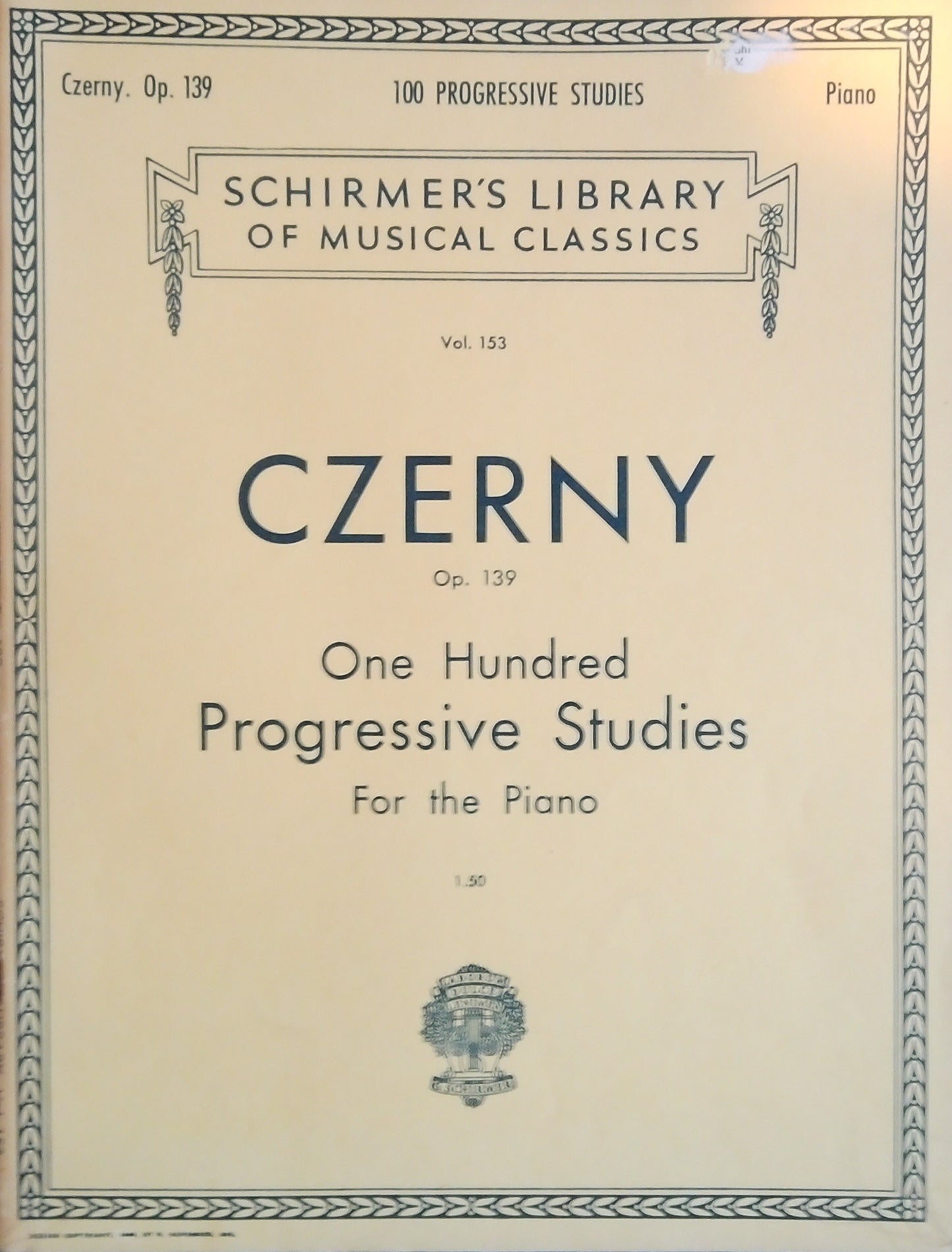 Czerny: 100 Progressive Studies