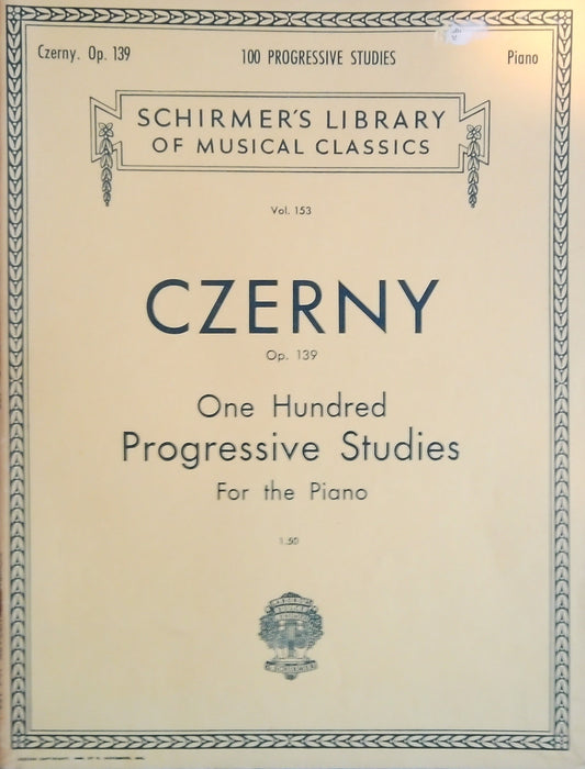 Czerny: 100 Progressive Studies
