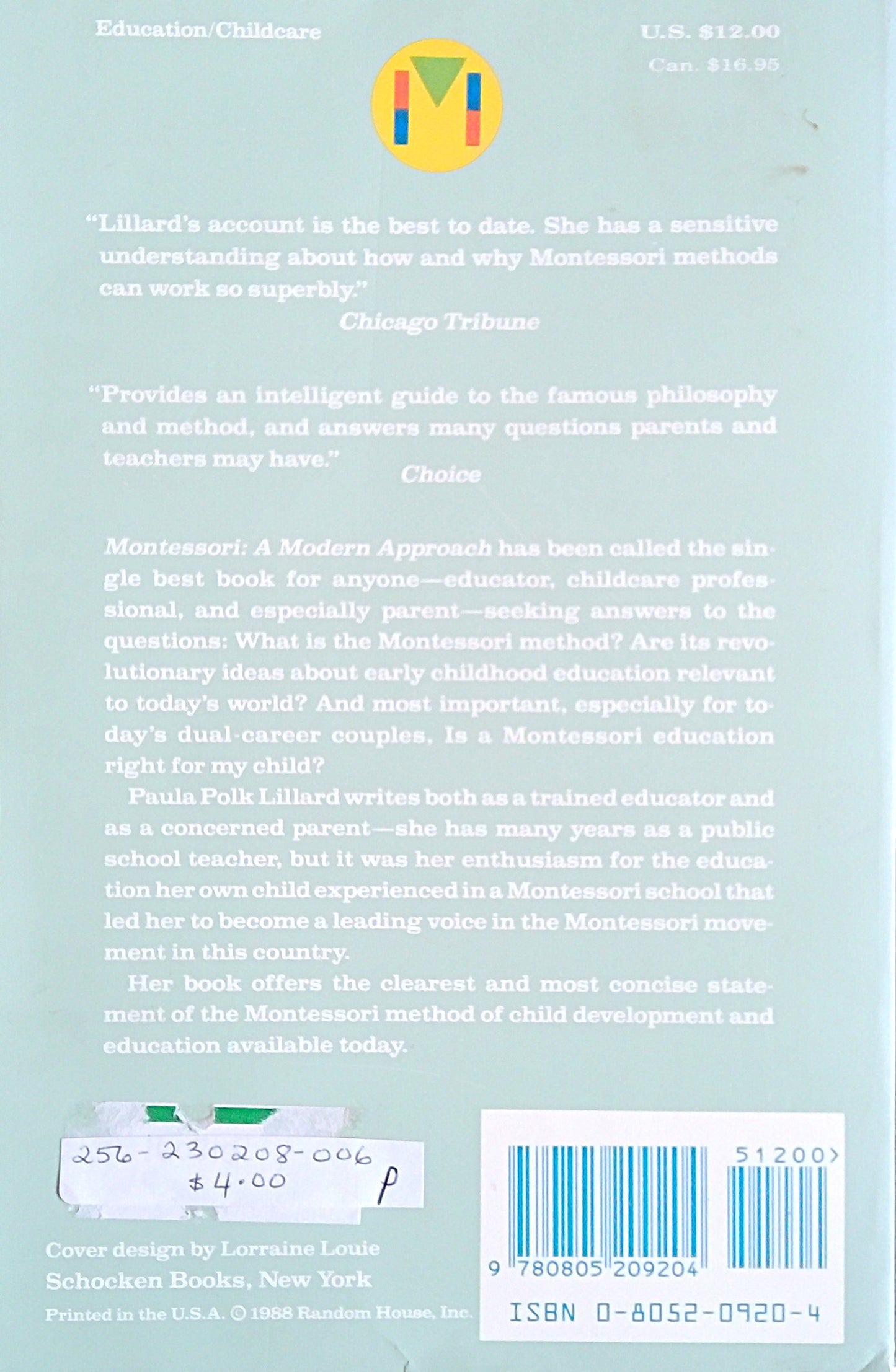 Montessori: A Modern Approach
