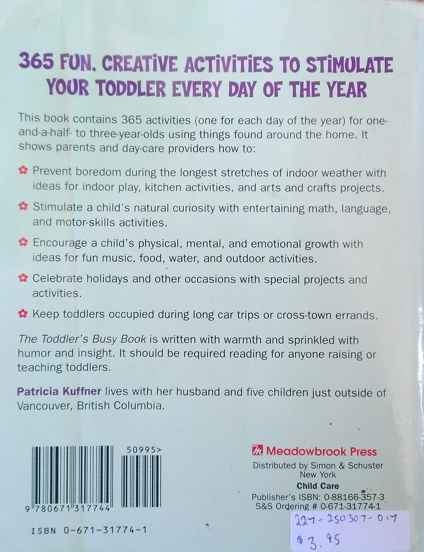 The Toddler's Busy Book