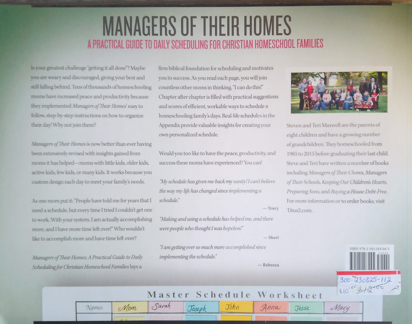 Managers Of Their Homes