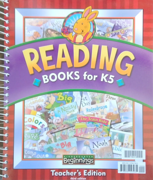 Reading Books For K5: Teacher's Edition