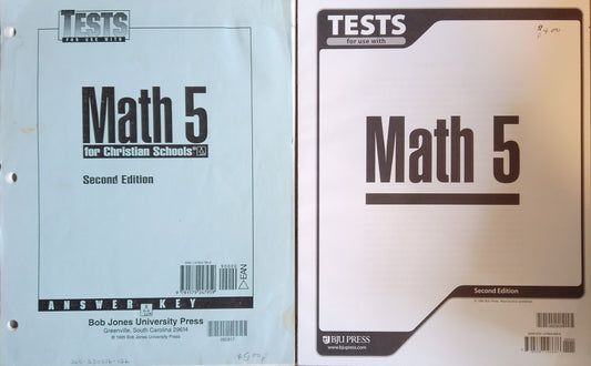 Math 5 Tests Bundle