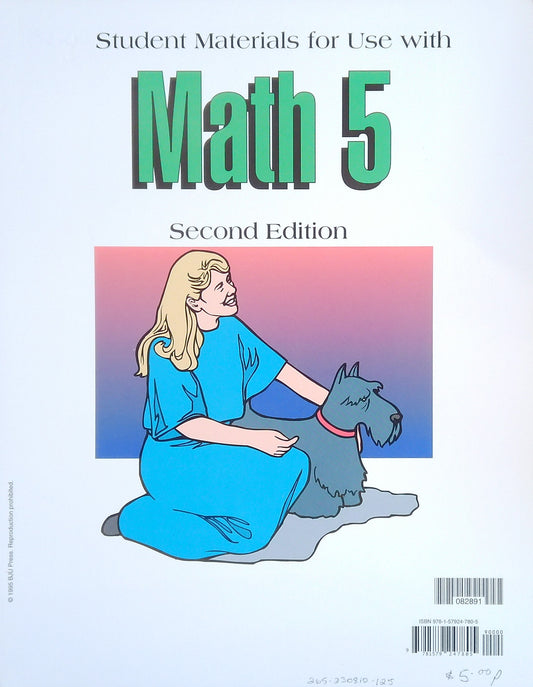 Math 5 Student Materials