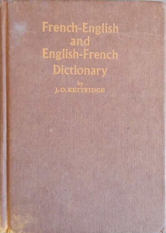 French-English And English-French Dictionary