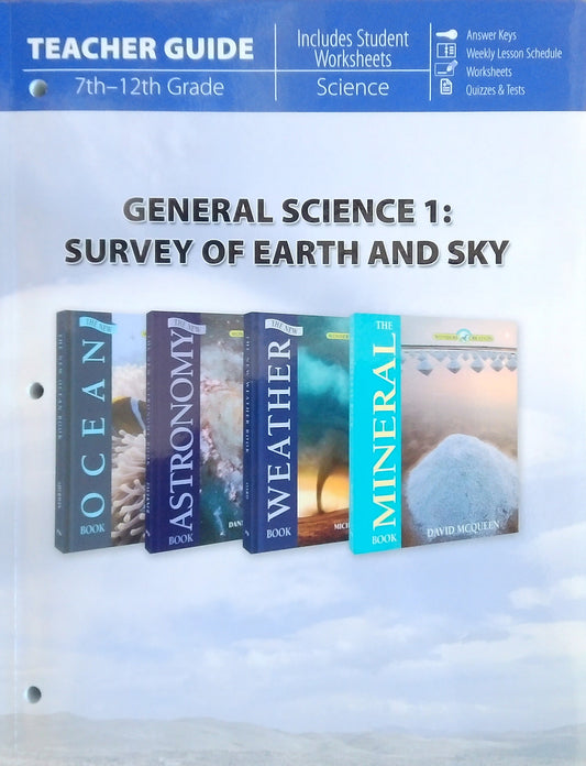 Masterbooks General Science 1: Teacher Guide