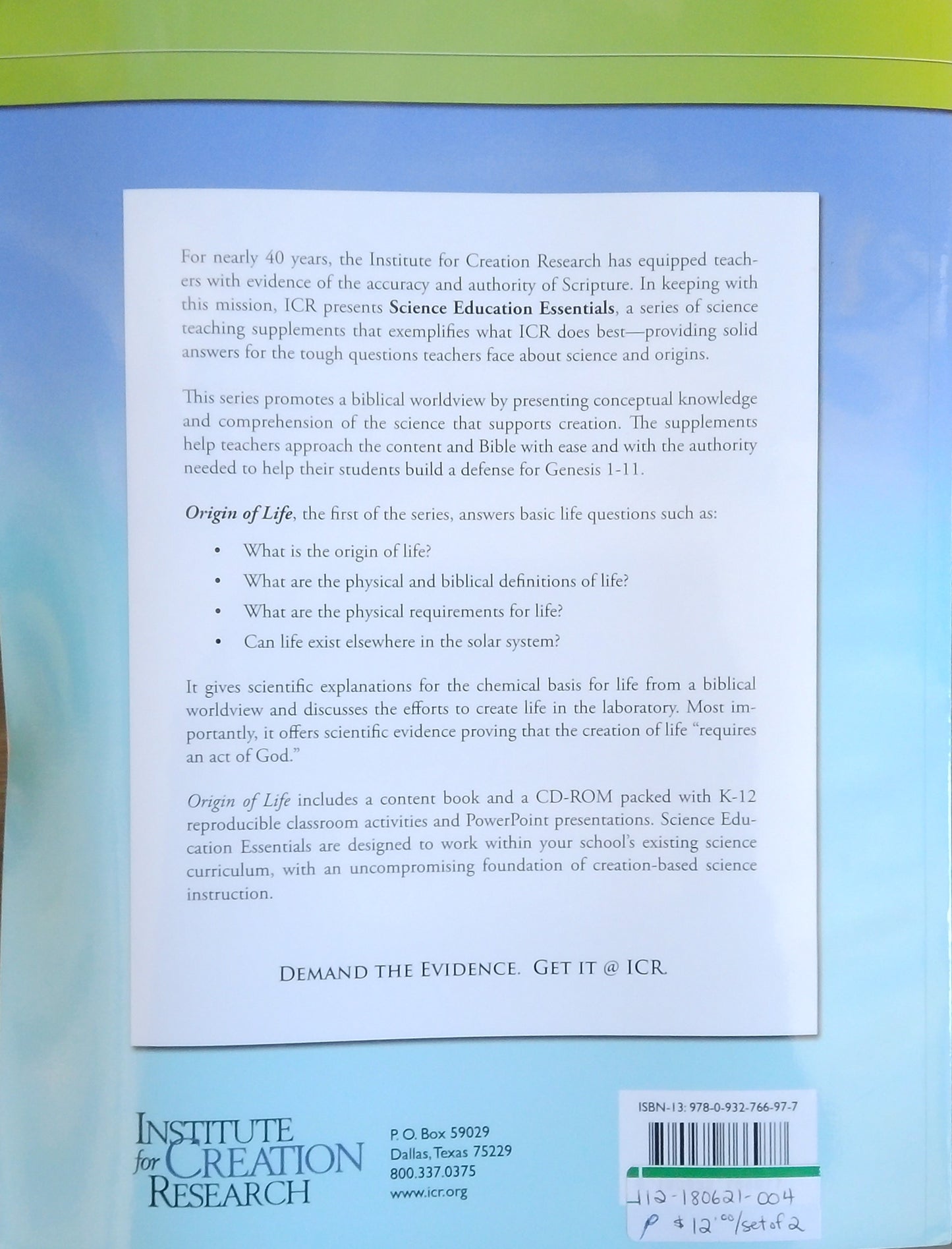 Origin Of Life Teacher's Bundle