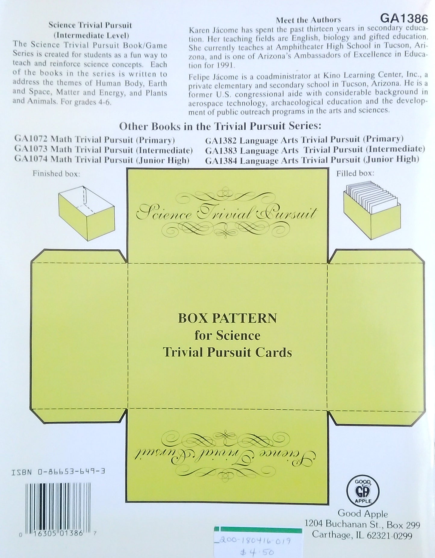 Intermediate Science Trivial Pursuit