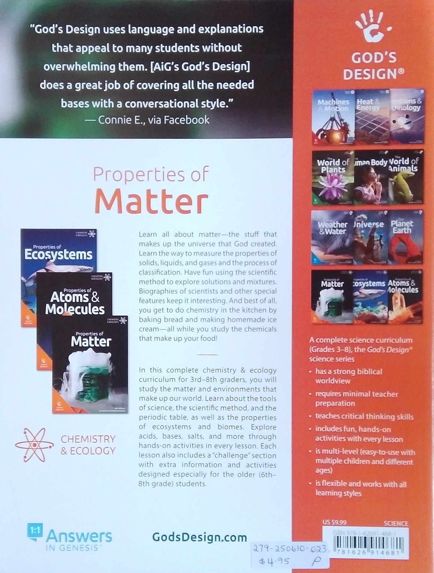 Properties Of Matter Teacher Supplement