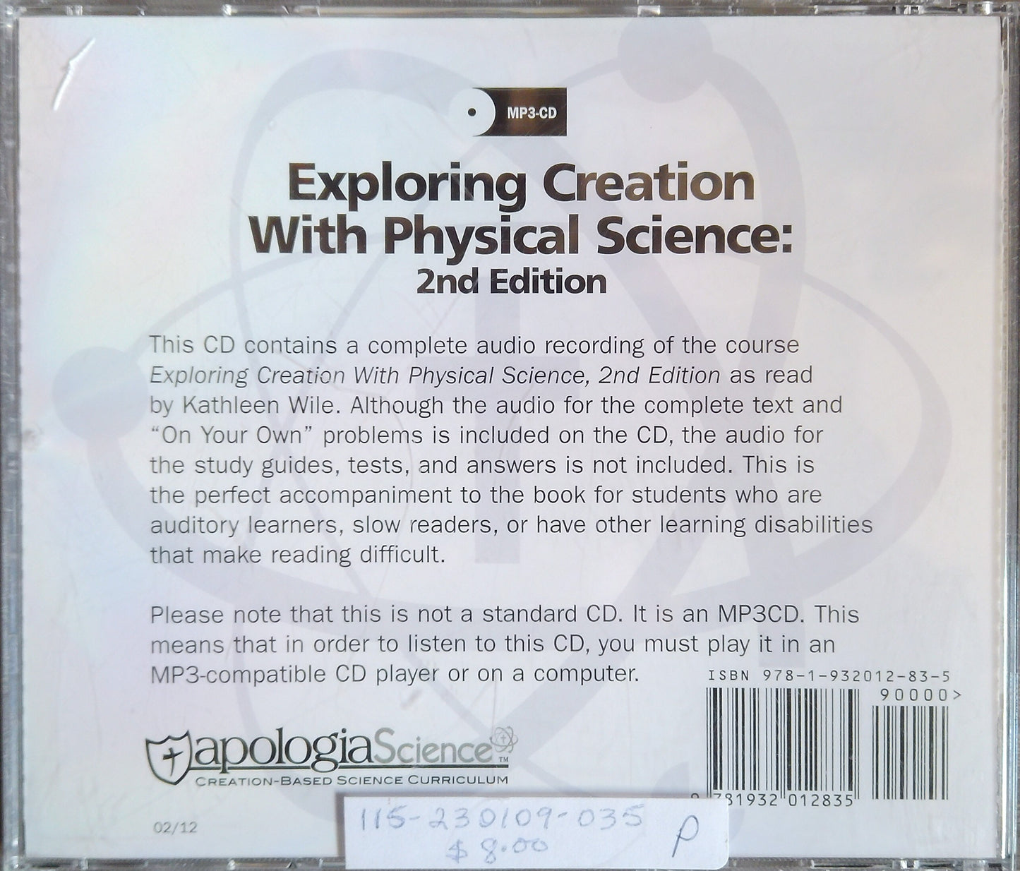 Exploring Creation With Physical Science: MP3-CD