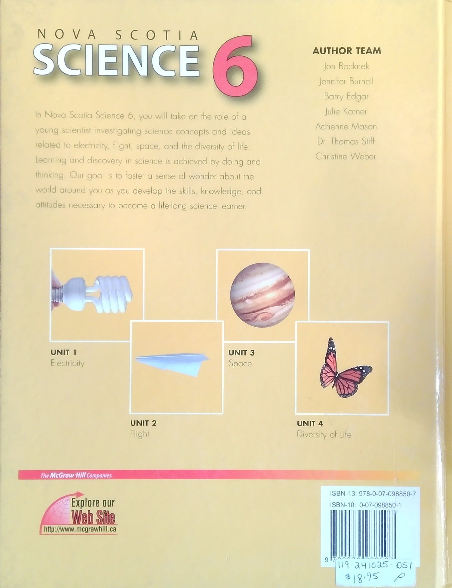 Nova Scotia Science 6 Textbook